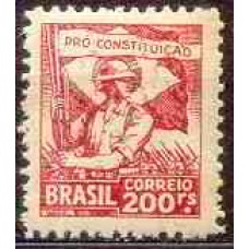 SB0047N-SELO CAMPANHA CONSTITUCIONALISTA DE SÃO PAULO E MATO GROSSO, 200 RÉIS - 1932 - N