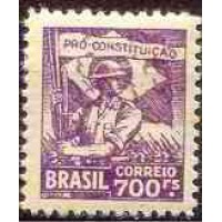 SB0052N-SELO CAMPANHA CONSTITUCIONALISTA DE SÃO PAULO E MATO GROSSO, 700 RÉIS - 1932 - N
