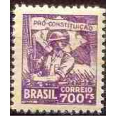 SB0052N-SELO CAMPANHA CONSTITUCIONALISTA DE SÃO PAULO E MATO GROSSO, 700 RÉIS - 1932 - N