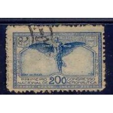 SB0065US-SELO CONGRESSO NACIONAL DE AERONÁUTICA - SÃO PAULO/SP - 1934 - U - SEM FILIGRANA
