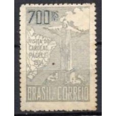 SB0079NA.06-SELO VISITA DO CARDEAL PACELLI, 700 RÉIS, 2ª TIRAGEM - 1934 - N