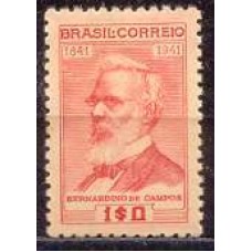 SB0173N-SELO CENTENÁRIO DO NASCIMENTO DE BERNARDINO DE CAMPOS E PRUDENTE DE MORAES, 1.000 RÉIS - 1942 - N