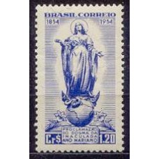 SB0346M-SELO CENTENÁRIO DA PROCLAMAÇÃO DO DOGMA DA IMACULADA CONCEIÇÃO E ANO SANTO MARIANO - 1954 - MINT