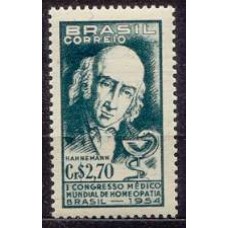 SB0350M-SELO 1º CONGRESSO MÉDICO MUNDIAL DE HOMEOPATIA - 1954 - MINT