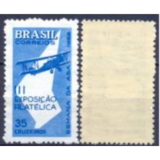 SB0540MY-SELO SEMANA DA ASA E III EXPOSIÇÃO FILATÉLICA - 1965 - MINT - MARMORIZADO