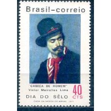 SB0701M-SELO DIA DO SELO - PINTURAS BRASILEIRAS, HOMEM - 1971 - MINT