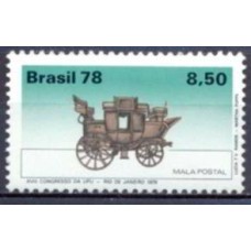 SB1064M-SELO EVOLUÇÃO DOS TRANSPORTES POSTAIS, MALA POSTAL - 1978 - MINT