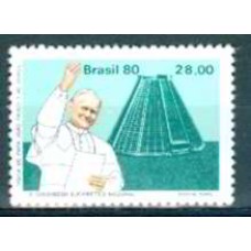 SB1151M-SELO VISITA DO PAPA JOÃO PAULO II AO BRASIL, RIO DE JANEIRO - 1980 - MINT