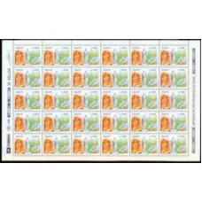 SB1744MF-FOLHA 30 SELOS CINQUENTENÁRIO DA JUSTIÇA DO TRABALHO - 1991 - MINT