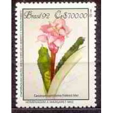 SB1808M-SELO PRESERVAÇÃO DA MATA ATLÂNTICA - HOMENAGEM A MARGARET MEE - CONFERÊNCIA ONU SOBRE MEIO AMBIENTE E DESENVOLVIMENTO, CANISTRUM 700,00 - 1992 - MINT