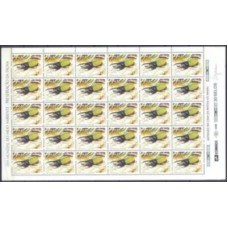 SB1840NF-FOLHA 30 SELOS PRESERVAÇÃO DA FAUNA - DIA MUNDIAL DO MEIO AMBIENTE, BESOURO - 1993 - N