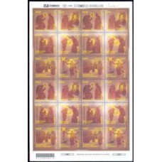 SB2229NF-FOLHA 4 SEXTILHAS NATAL 99 - DIVULGAÇÃO DOS 200 ANOS DO NASCIMENTO DE JESUS CRISTO - 1999 - N