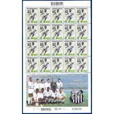 SB2376NF-FOLHA CLUBES BRASILEIROS CAMPEÕES DA LIBERTADORES - SANTOS - 2001 - N