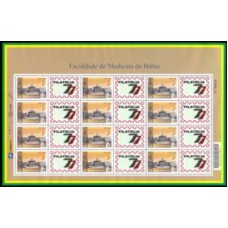 SB3183MF-FOLHA PERSONALIZADO FACULDADE DE MEDICINA DA BAHIA, FILATELIA77 - 2012 - MINT