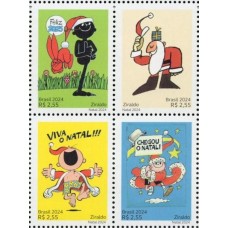 SB4168MQ-QUADRA NATAL 2024 - ZIRALDO, 2ª POSIÇÃO - 2024 - MINT