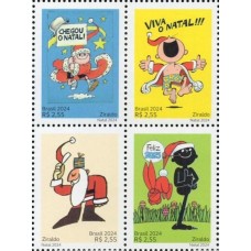 SB4169MQ-QUADRA NATAL 2024 - ZIRALDO, 3ª POSIÇÃO - 2024 - MINT