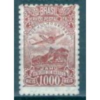 SBA030N-SELO AERONÁUTICA FILIGRANA K DENTEAÇÃO 11, 1.000 RÉIS - 1933/34 - N SBA030N-SELO AERONÁUTICA FILIGRANA K DENTEAÇÃO 11, 1.000 RÉIS - 1933/34 - N