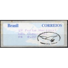 SE0007CA-SELO ETIQUETA POMBA BRANCA FUNDO AZUL, 0,22 - 1997 - COM CBC SE0007CA-SELO ETIQUETA POMBA BRANCA FUNDO AZUL, 0,22 - 1997 - COM CBC