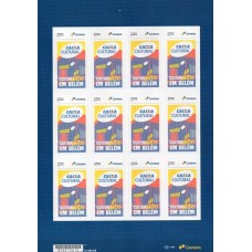 SI0102MF-FOLHA 12 SELOS INSTITUCIONAIS 45 ANOS DA CAIXA CULTURAL - BELÉM - 2025 - MINT