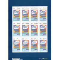 SI0106MF-FOLHA 12 SELOS INSTITUCIONAIS 45 ANOS DA CAIXA CULTURAL - RIO DE JANEIRO - 2025 - MINT