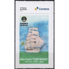 SI0109M-SELO INSTITUCIONAL 25 ANOS DO NAVIO VELEIRO CISNE BRANCO - 2025 - MINT