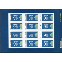 SI0134MF-FOLHA 12 SELOS INSTITUCIONAIS 90 ANOS DO INSTITUTO BRASILEIRO DE GEOGRAFIA E ESTATÍSTICA - 2026 - MINT