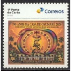 SI0135M-SELO INSTITUCIONAL PATRIMÔNIOS NEGROS DO BRASIL - 190 ANOS DA CASA DE OXUMARÊ - 2026 - MINT