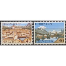 SUI1024N-SÉRIE EUROPA - PAISAGENS - SUÍÇA - 1977 - N