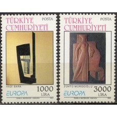 TUR2732N-SÉRIE EUROPA - ARTE CONTEMPORÂNEA - TURQUIA - 1993 - N
