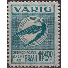 VA0041N-SELO VARIG ICARO ESTILIZADO NOVAS CORES, 1$400 RÉIS - 1934 - N