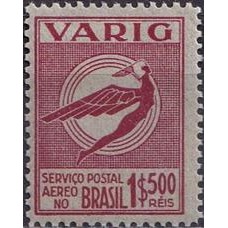 VA0042N-SELO VARIG ICARO ESTILIZADO NOVAS CORES, 1$500 RÉIS - 1934 - N