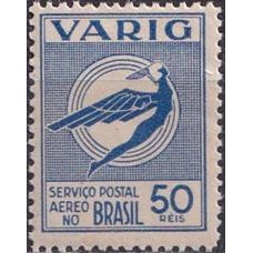 VA0045M-SELO VARIG ICARO ESTILIZADO NOVAS CORES, 50 RÉIS - 1934 - MINT