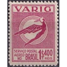 VA0049M-SELO VARIG ICARO ESTILIZADO NOVAS CORES, 1$400 RÉIS - 1934 - MINT