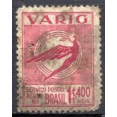 VA0049U.02-SELO VARIG ICARO ESTILIZADO NOVAS CORES, 1$400 RÉIS - 1934 - U