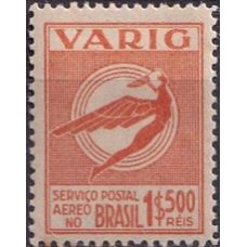 VA0050M-SELO VARIG ICARO ESTILIZADO NOVAS CORES, 1$500 RÉIS - 1934 - MINT