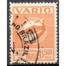 VA0050U.02-SELO VARIG ICARO ESTILIZADO NOVAS CORES, 1$500 RÉIS - 1934 - U