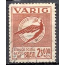 VA0051U.01-SELO VARIG ICARO ESTILIZADO NOVAS CORES, 2$000 RÉIS - 1934 - U