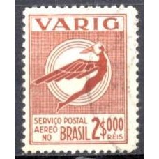 VA0051U.02-SELO VARIG ICARO ESTILIZADO NOVAS CORES, 2$000 RÉIS - 1934 - U