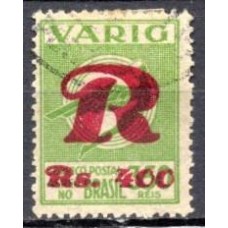 VA0052U.02-SELO VARIG SOBRECARGA VERMELHA REGISTRADO 400/350 RÉIS - 1934 - U