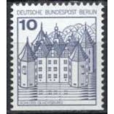 ABE0496MBA-SELO CASTELOS, 10P SEM DENTEAÇÃO HORIZONTAL INFERIOR - ALEMANHA BERLIN - 1977 - MINT