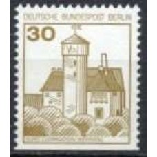ABE0498MBA-SELO CASTELOS, 30P SEM DENTEAÇÃO HORIZONTAL INFERIOR - ALEMANHA BERLIN - 1977 - MINT