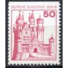 ABE0499MAB-SELO CASTELOS, 10P SEM DENTEAÇÃO HORIZONTAL SUPERIOR - ALEMANHA BERLIN - 1977 - MINT
