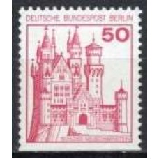 ABE0499MABA-SELO CASTELOS, 10P SEM DENTEAÇÃO HORIZONTAL INFERIOR - ALEMANHA BERLIN - 1977 - MINT