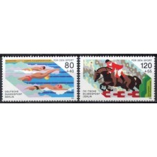 ABE0712N-SÉRIE PRÓ ESPORTES - EVENTOS ESPORTIVOS DO ANO - ALEMANHA BERLIN - 1986 - N