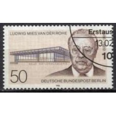 ABE0714U-SELO CENTENÁRIO DO NASCIMENTO DE LUDWIG MIES VAN DER ROHE - ALEMANHA BERLIN - 1986 - U