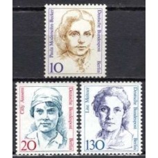 ABE0767M-SÉRIE MULHERES DA HISTÓRIA ALEMÃ, 10/20/130P - ALEMANHA BERLIN - 1988 - MINT