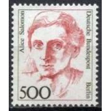 ABE0791N-SELO MULHERES DA HISTÓRIA ALEMÃ, 500P - ALEMANHA BERLIN - 1989 - N