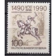 ABE0821M-SELO 500º ANIVERSÁRIO DAS RELAÇÕES POSTAIS NA EUROPA - ALEMANHA BERLIN - 1990 - MINT