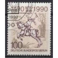 ABE0821U-SELO 500º ANIVERSÁRIO DAS RELAÇÕES POSTAIS NA EUROPA - ALEMANHA BERLIN - 1990 - U