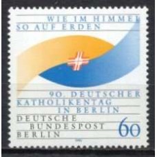 ABE0834M-SELO 90º DIA CATÓLICO - ALEMANHA BERLIN - 1990 - MINT